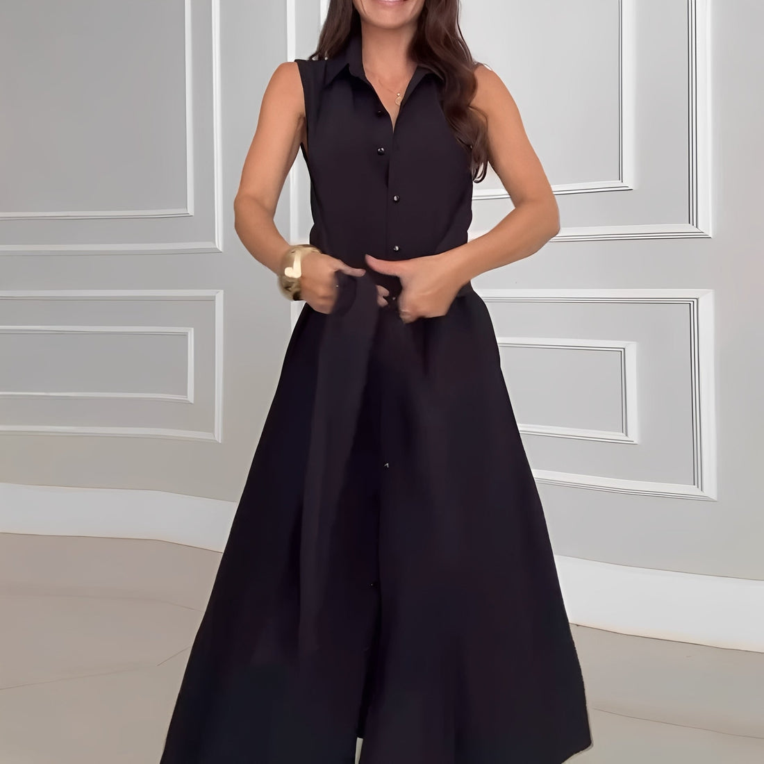Alison - Vestido Midi Sin Mangas