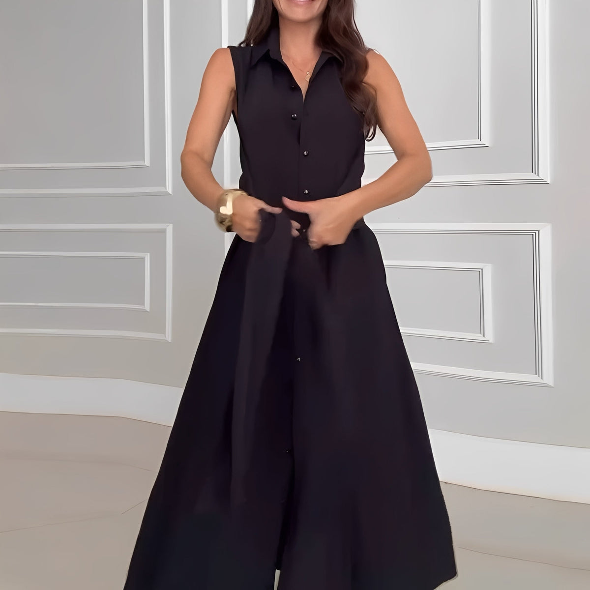 Alison - Vestido Midi Sin Mangas