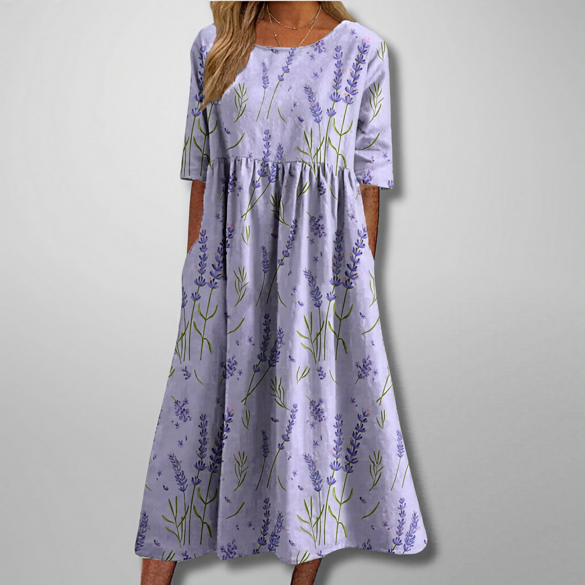Gail – Vestido maxi floral para mujer
