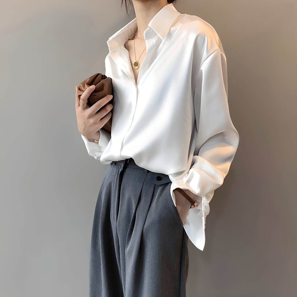 Christine - Camisa Elegante de Manga Larga