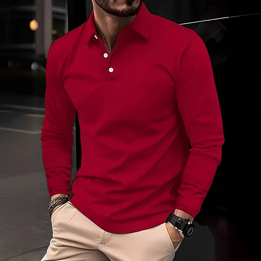 Conner – Polo de manga larga para hombre – Informal y cómodo