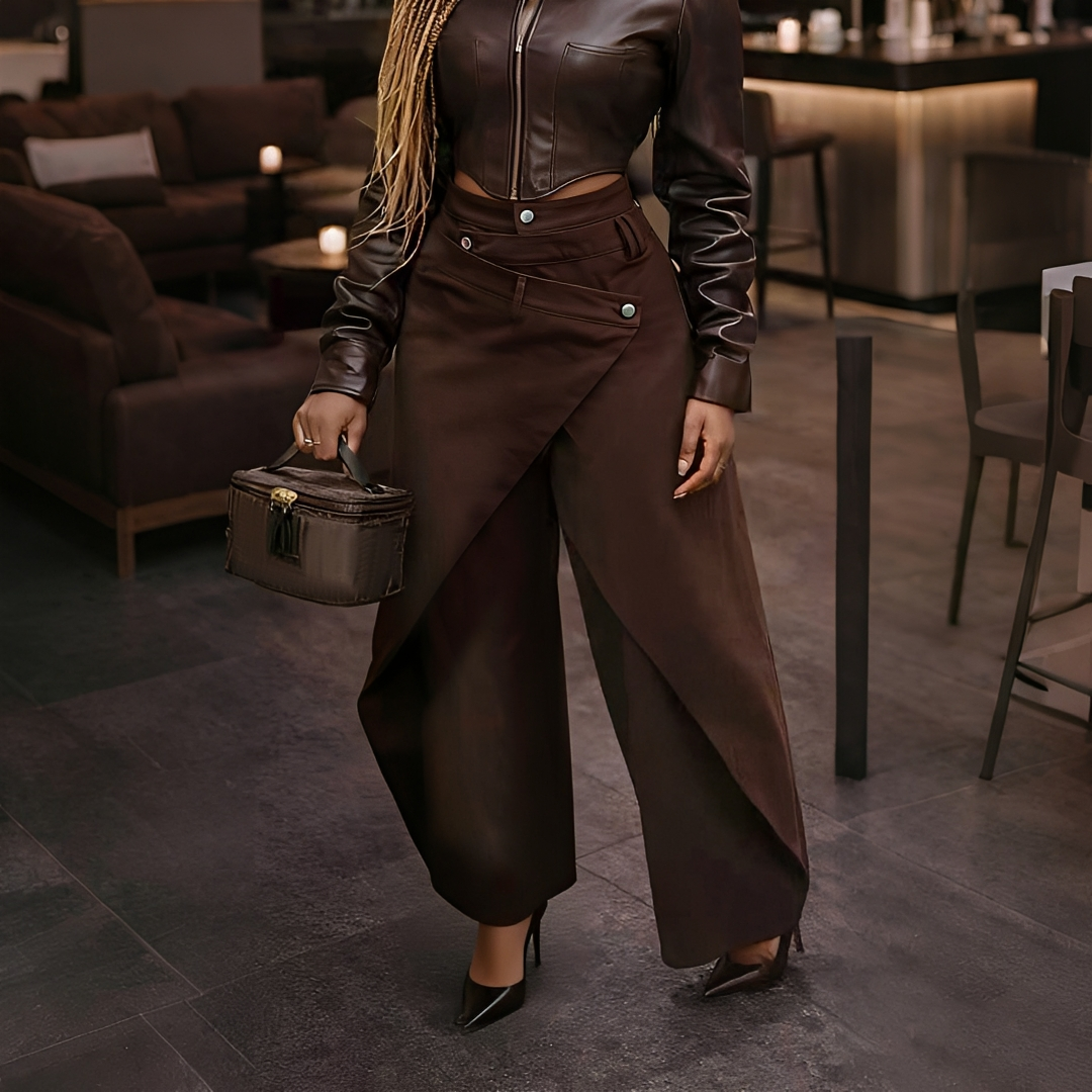 Cheska - Pantalones Cruzados Estilosos