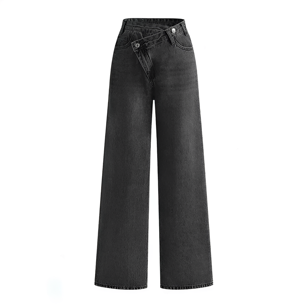 Jolina - Pantalones de cintura asimétrica