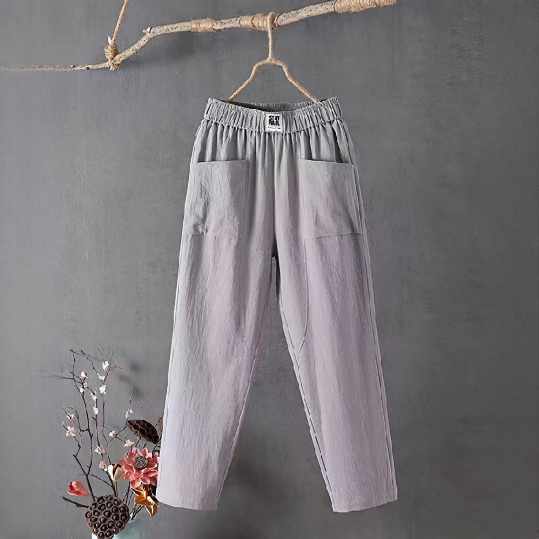 Sienna - Pantalones Casuales de Corte Amplio