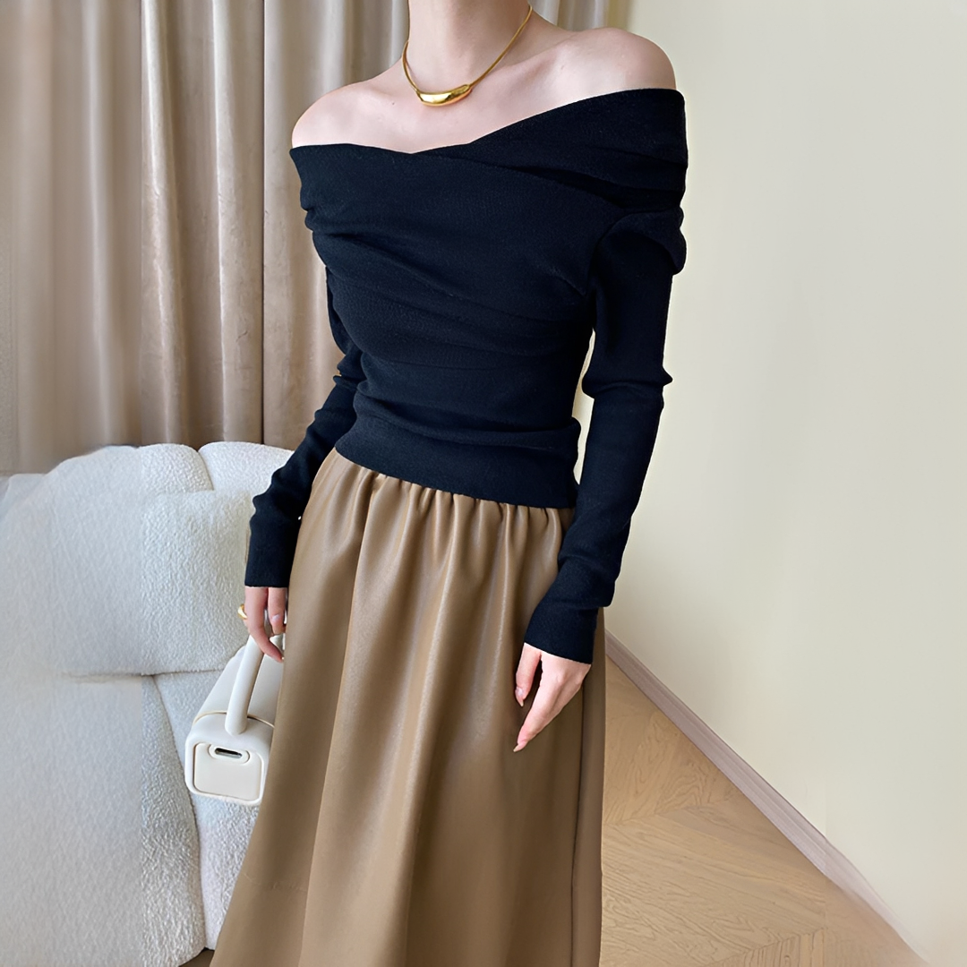 Venise - Top elegante de hombros descubiertos