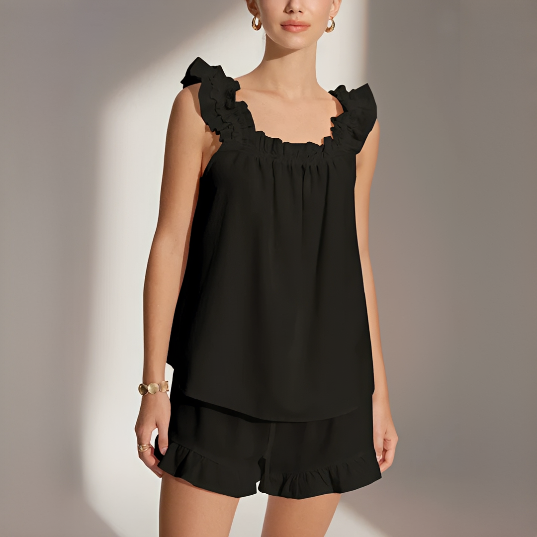 Marnie - Conjunto de Shorts con Volantes