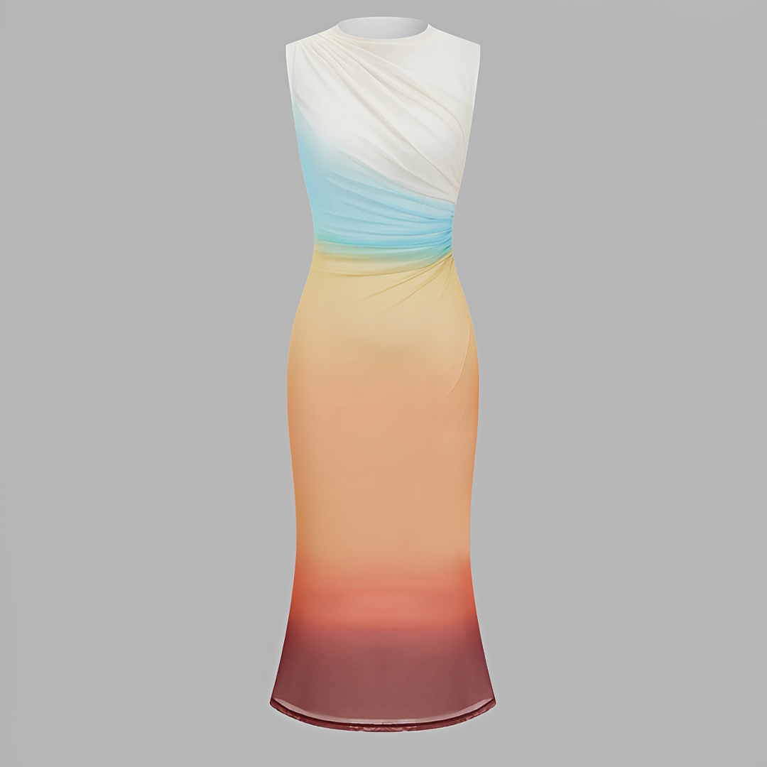 Anjanet - Vestido Maxi Estiloso sin Espalda