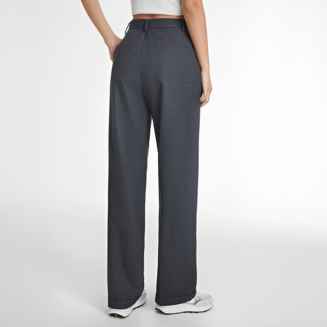Ailany - Pantalones casuales de pierna recta