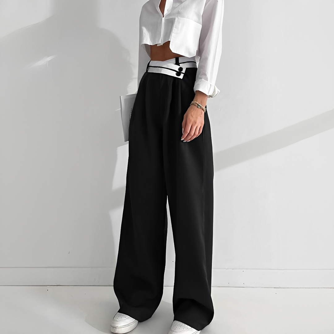 Aurilla - Elegantes pantalones de pierna ancha