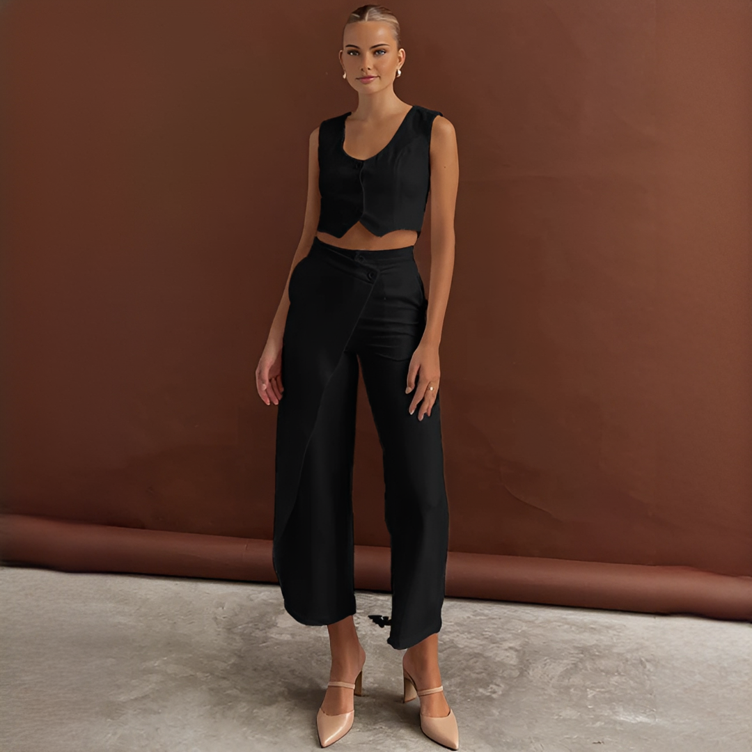 Agnes - Traje de Chaleco y Pantalones a la Moda