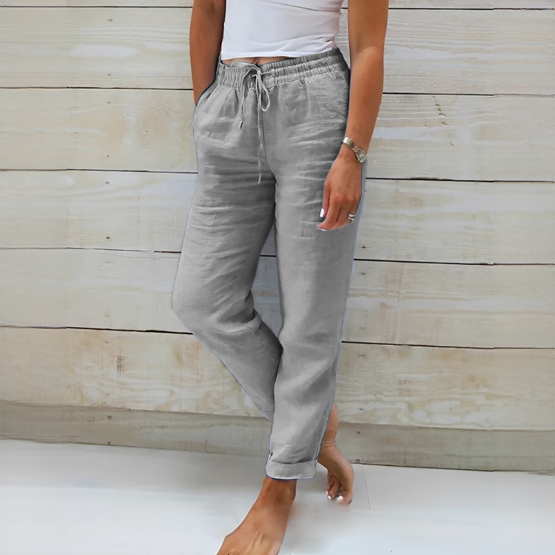 Susan - Pantalones de Estilo Relajado para Uso Diario