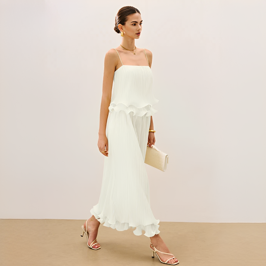 Daphne - Conjunto de Falda Sofisticada con Pliegues