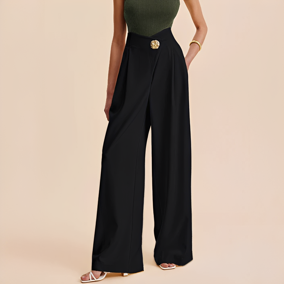 Joyce - Pantalones anchos de cintura alta