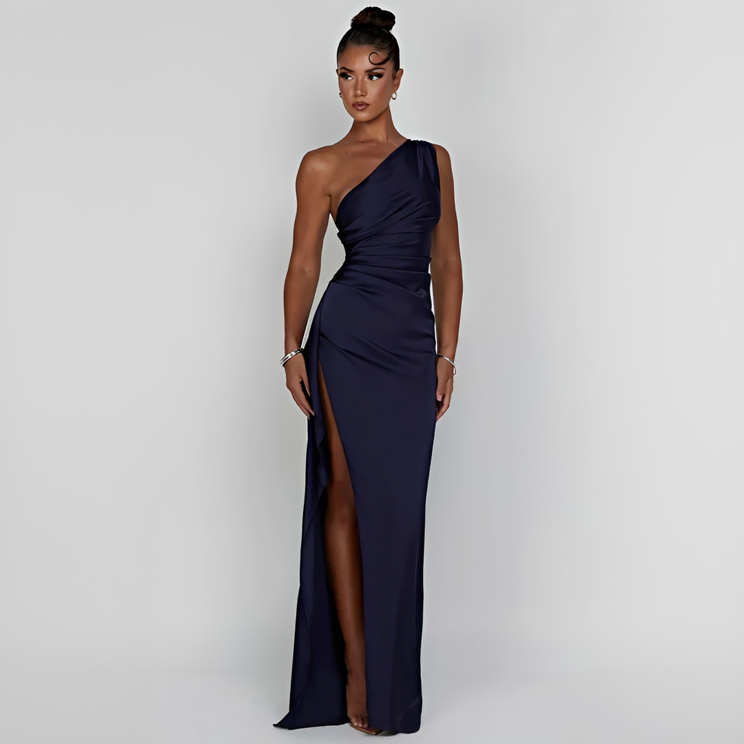 Leonora - Vestido de verano elegante de un hombro para mujer