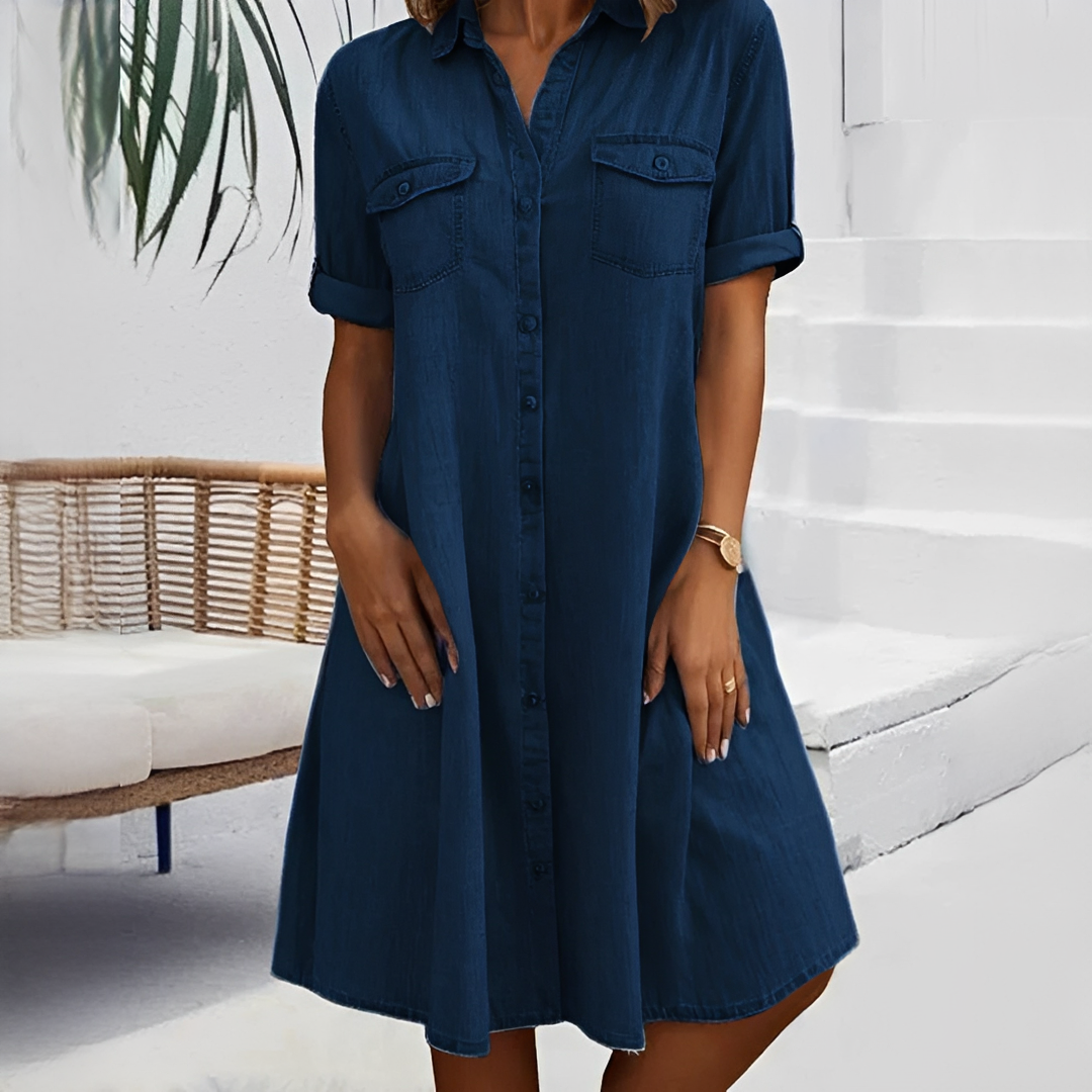 Naomi - Vestido Mini Informal con Botones
