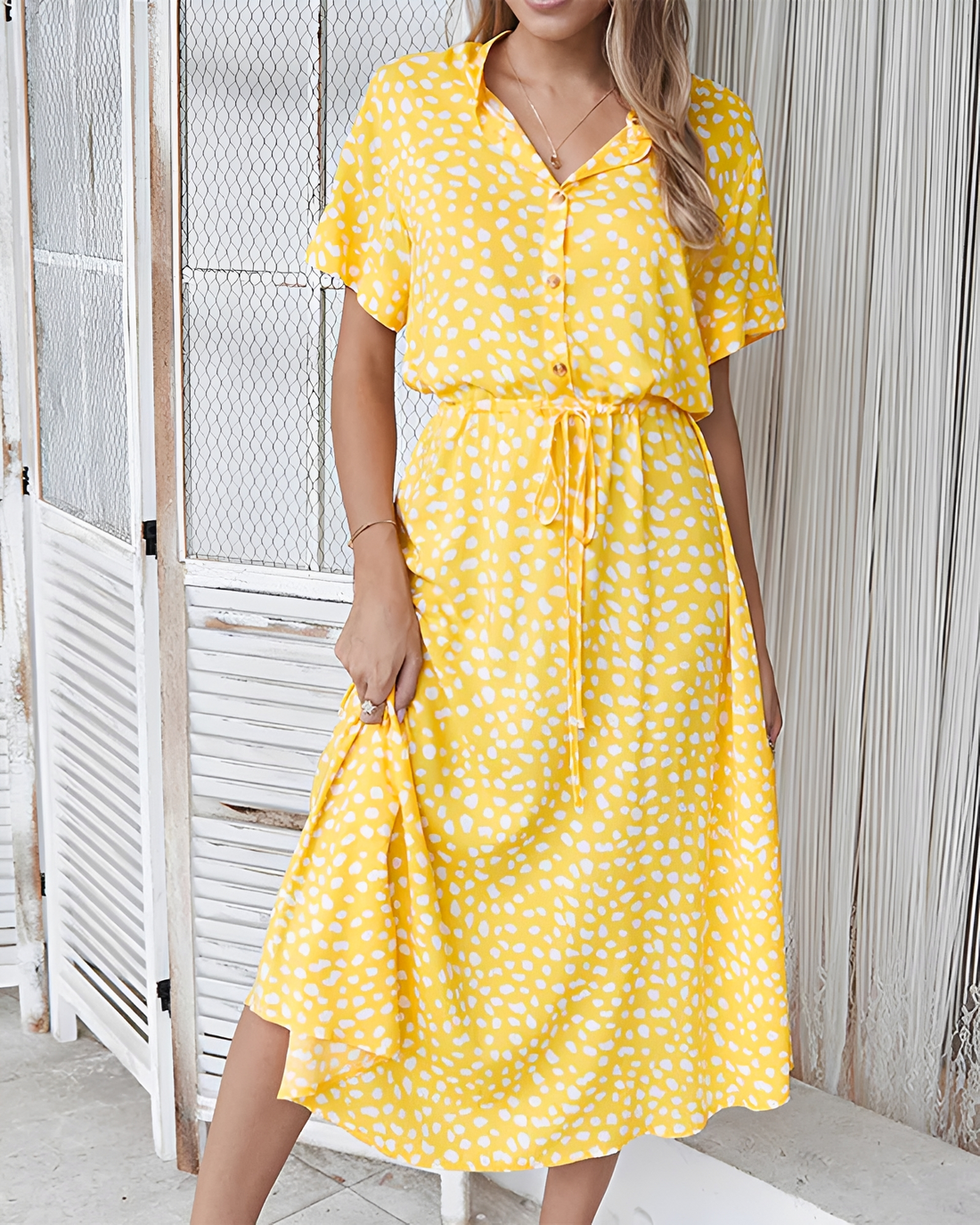 Shannon - Vestido Midi Sofisticado con Escote en V
