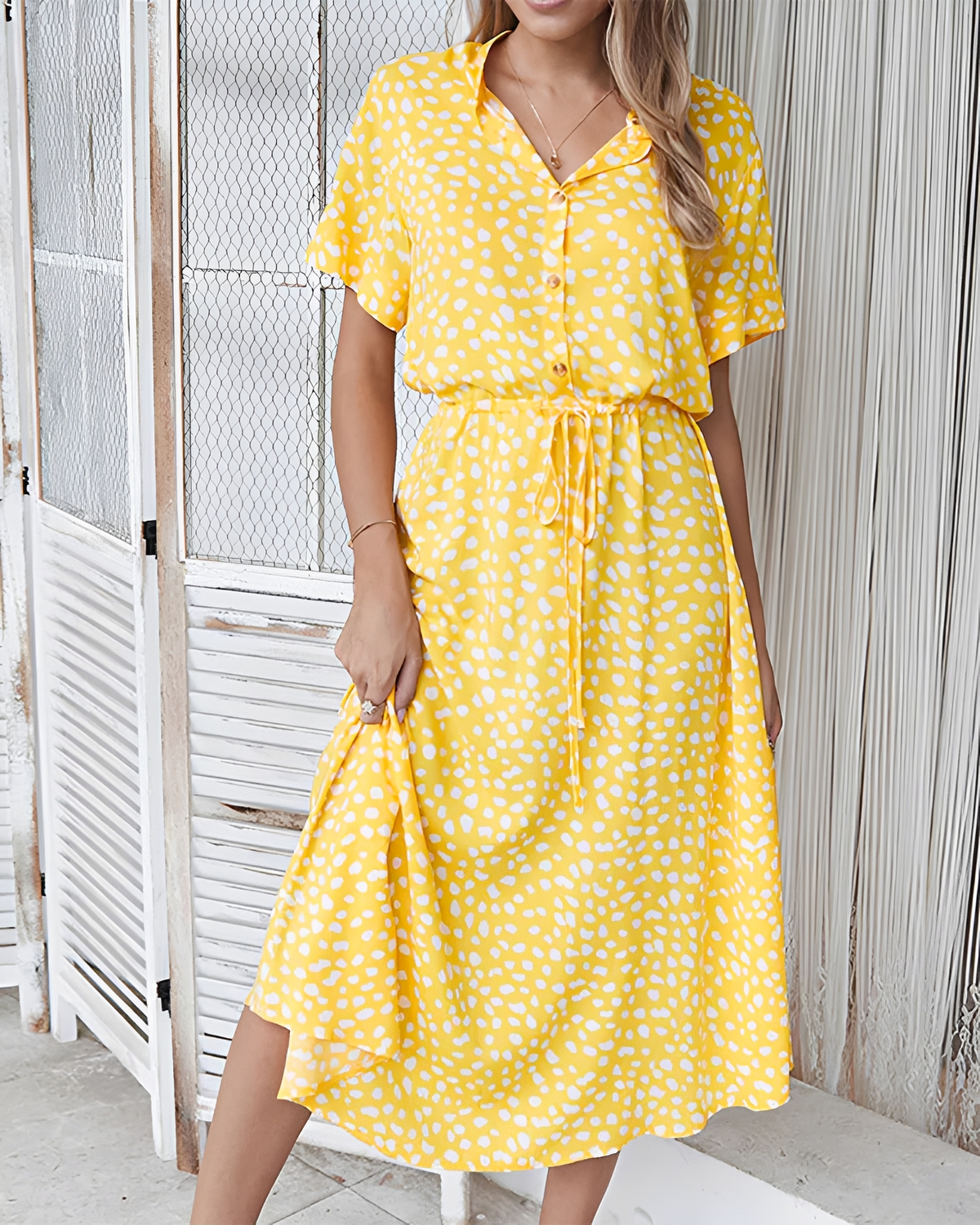 Shannon - Vestido Midi Sofisticado con Escote en V