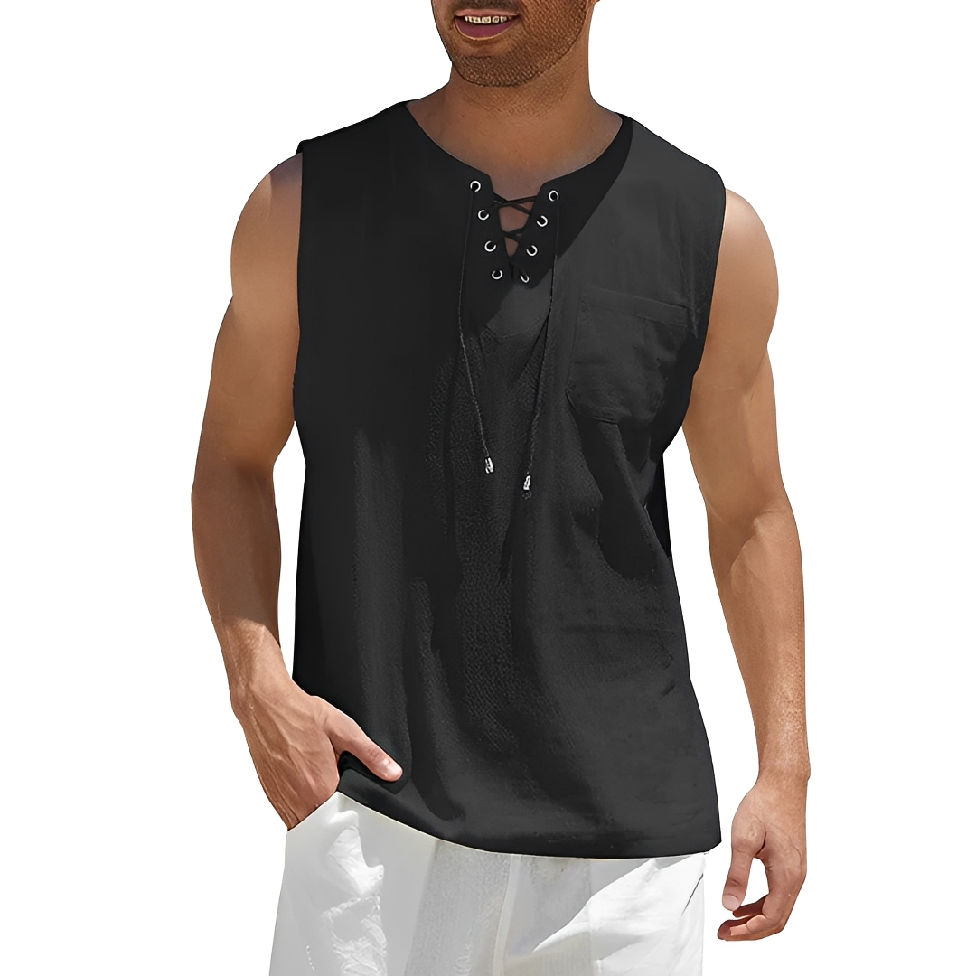 Junziem - Camisa de verano ligera y moderna para hombre