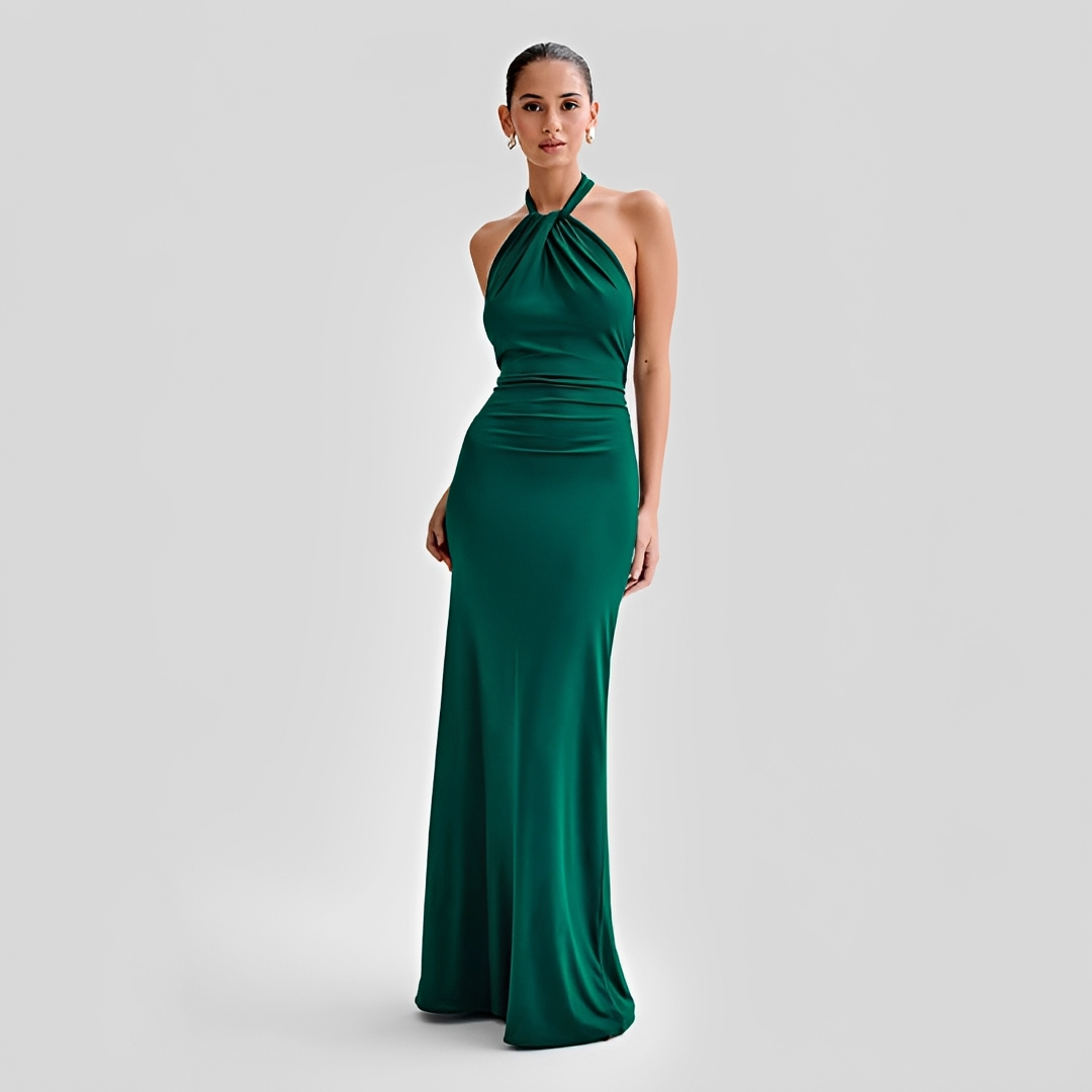 Mabel - Vestido Largo Elegante sin Espalda