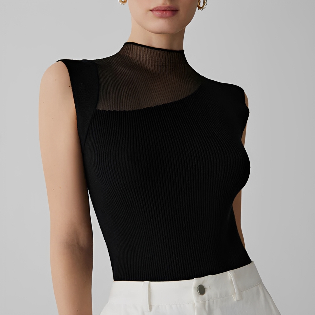 Kiara - Top Estiloso sin Mangas