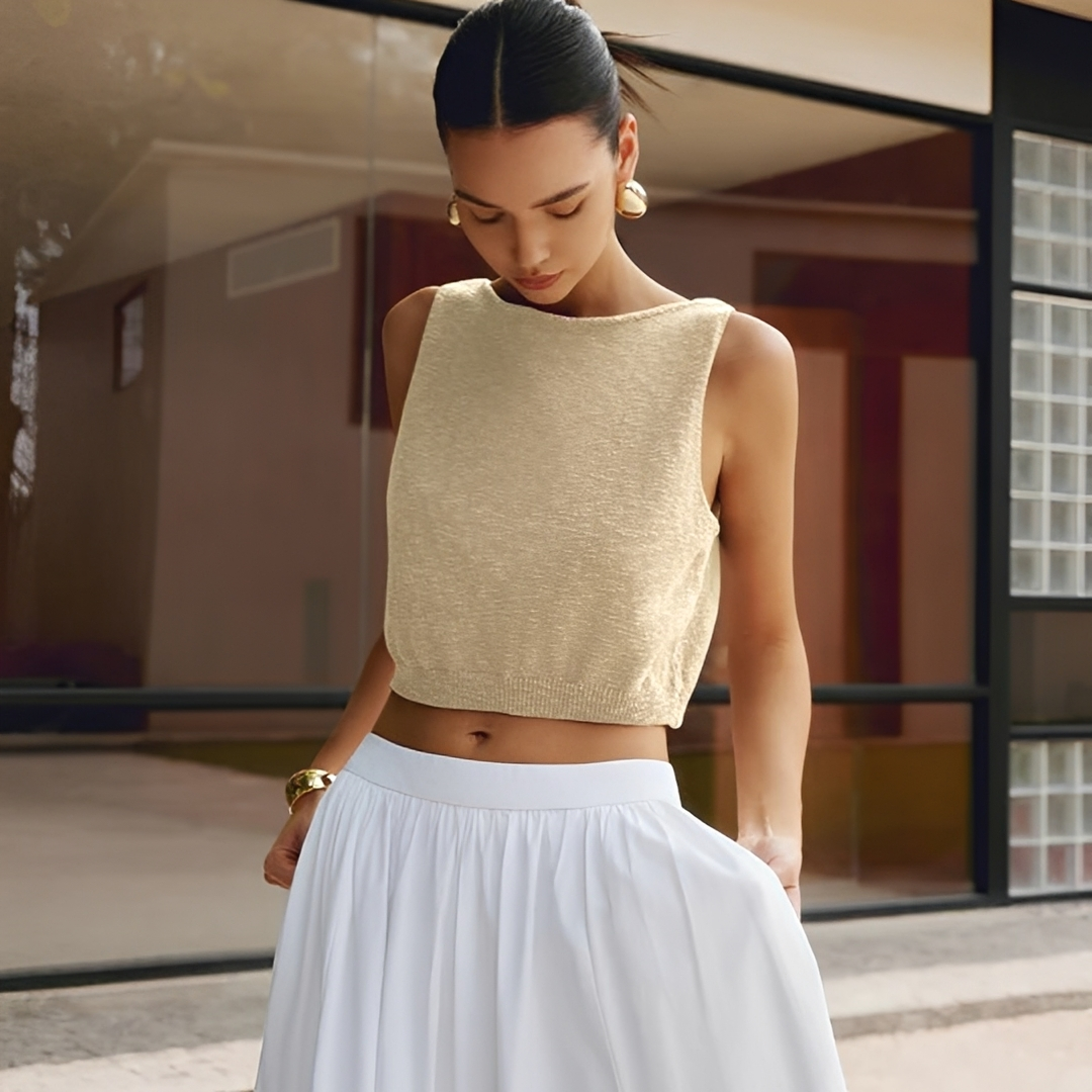 Arianne - Top elegante de tirantes