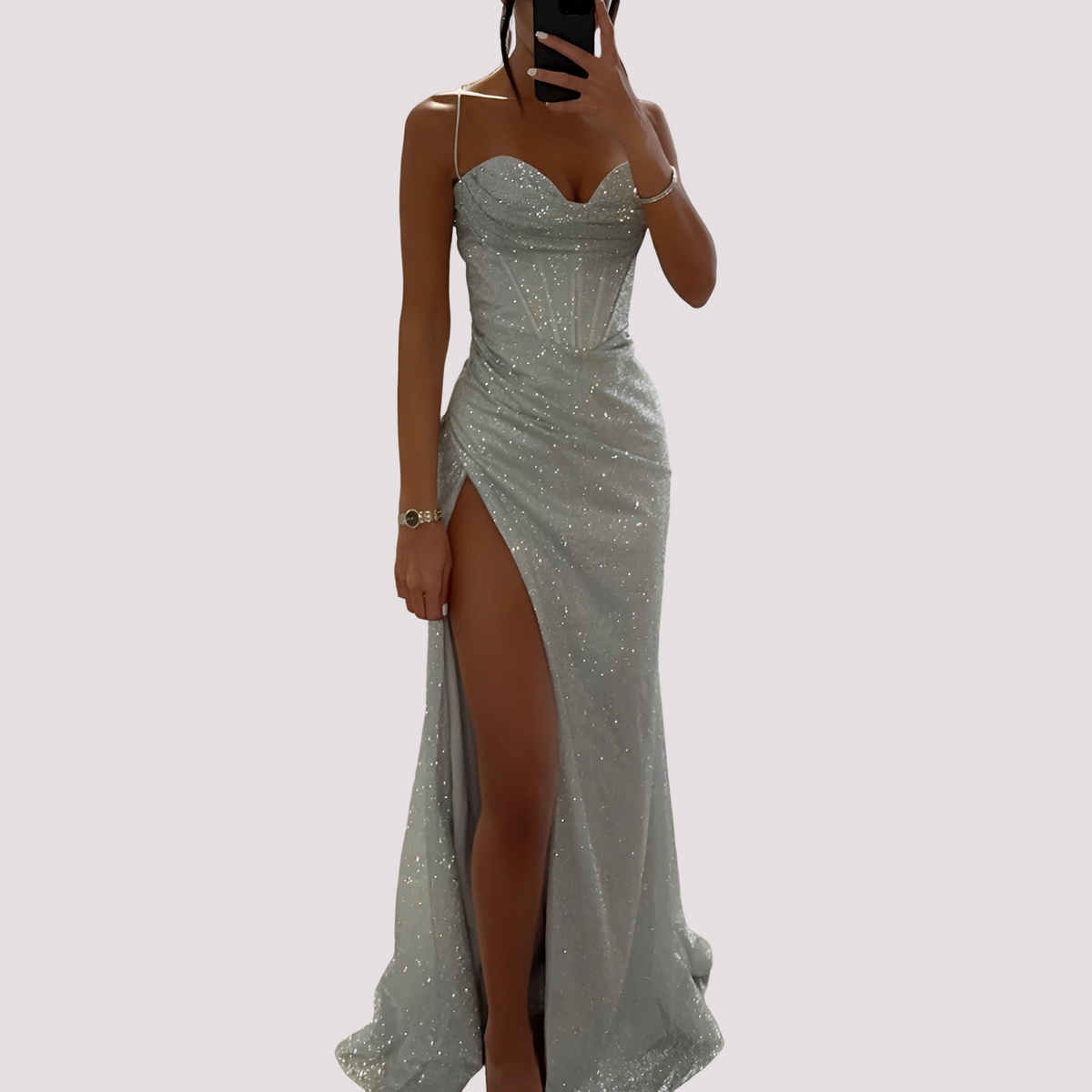 Bonnie - Vestido Largo Elegante con Abertura