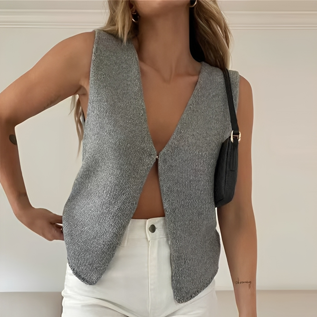 Ellaine - Chaleco Sin Mangas Chic