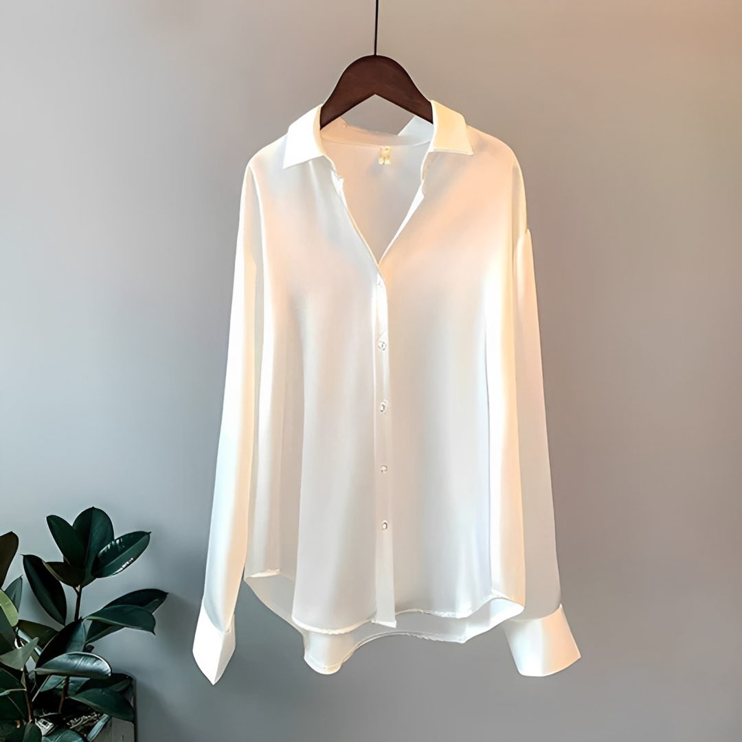 Zaniyah - Camisa Reluciente de Manga Larga