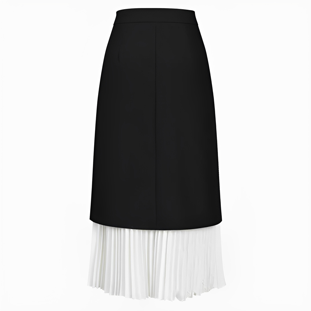 Verna - Falda elegante y larga plisada