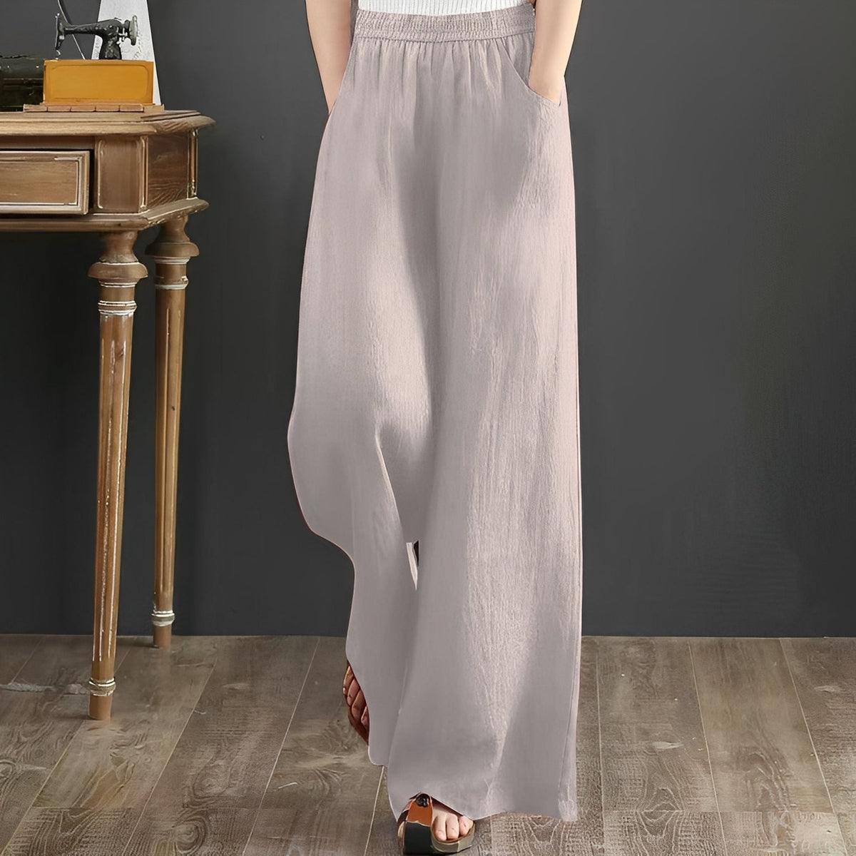 Dorothy - Pantalones cómodos de pierna ancha para damas
