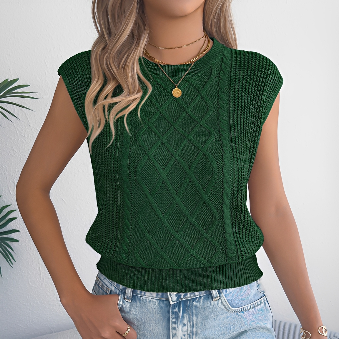 Abbey - Blusa Elegante sin Mangas