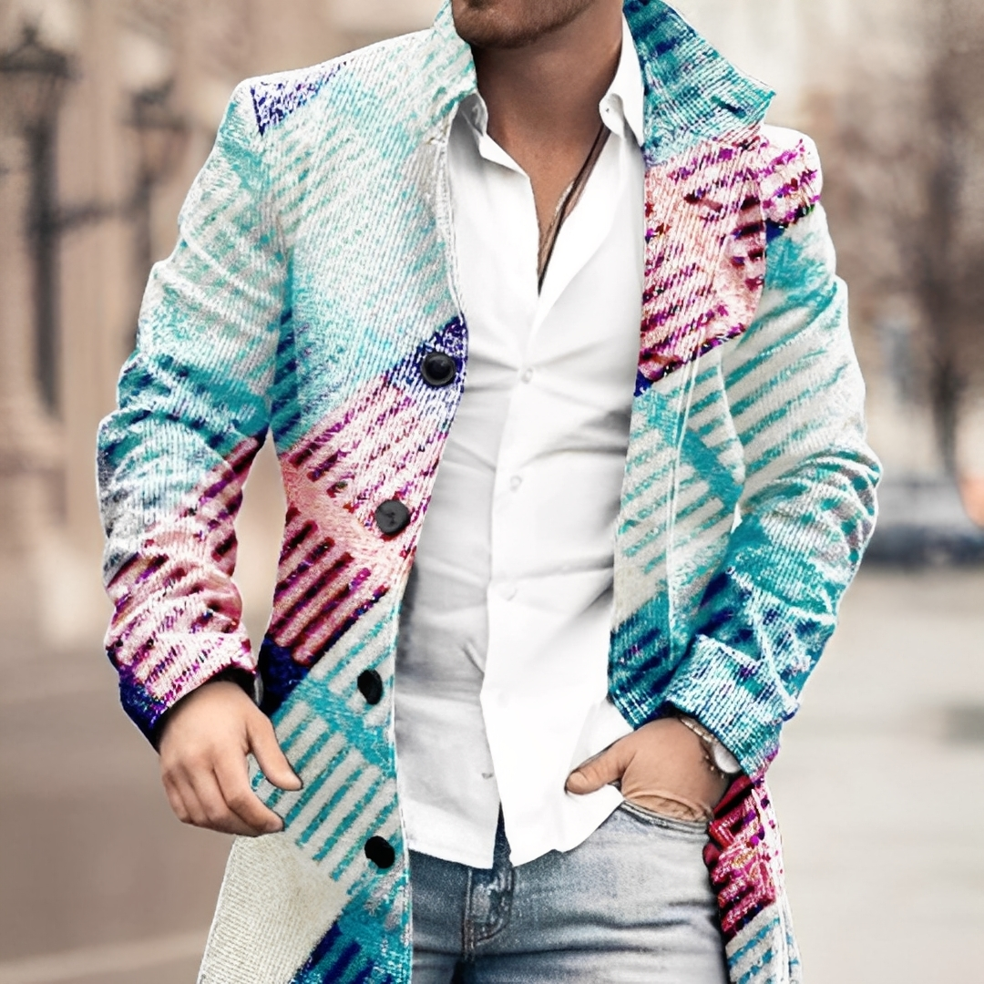 Louison - Abrigo largo con botones elegantes para hombres