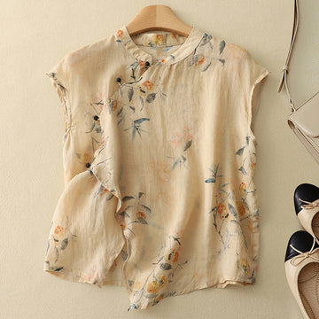 Diana - Blusa Floral sin Mangas