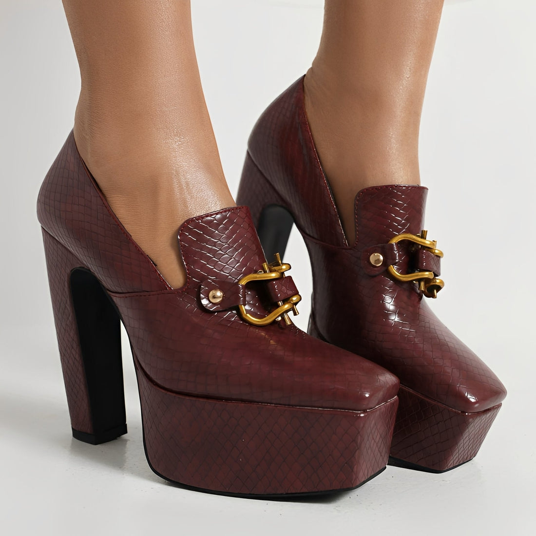 Jennie - Tacones Gruesos Elegantes
