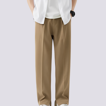 Carlo - Pantalones de Pierna Recta Sueltos