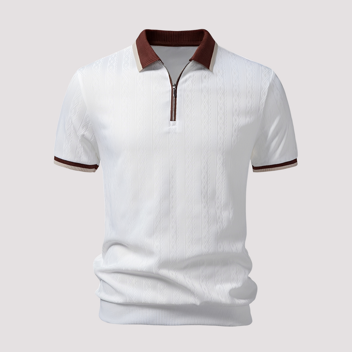Bryn - Polo con Cremallera Estiloso