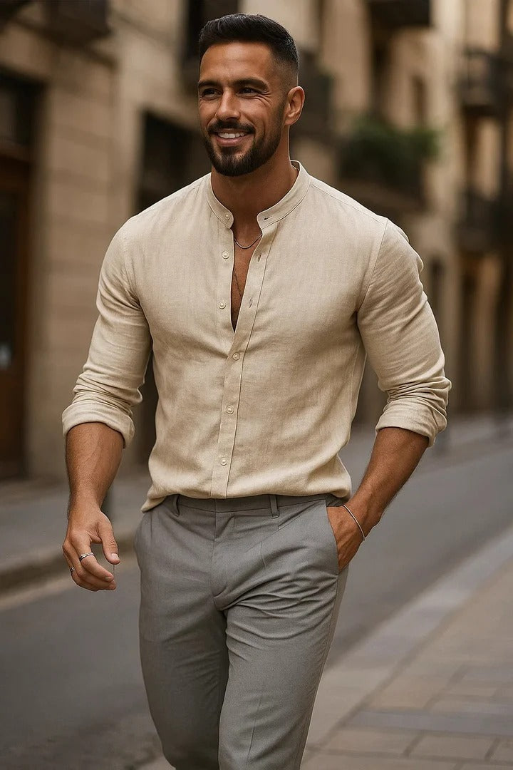 Blaese - Camisa de Manga 3/4 Casual