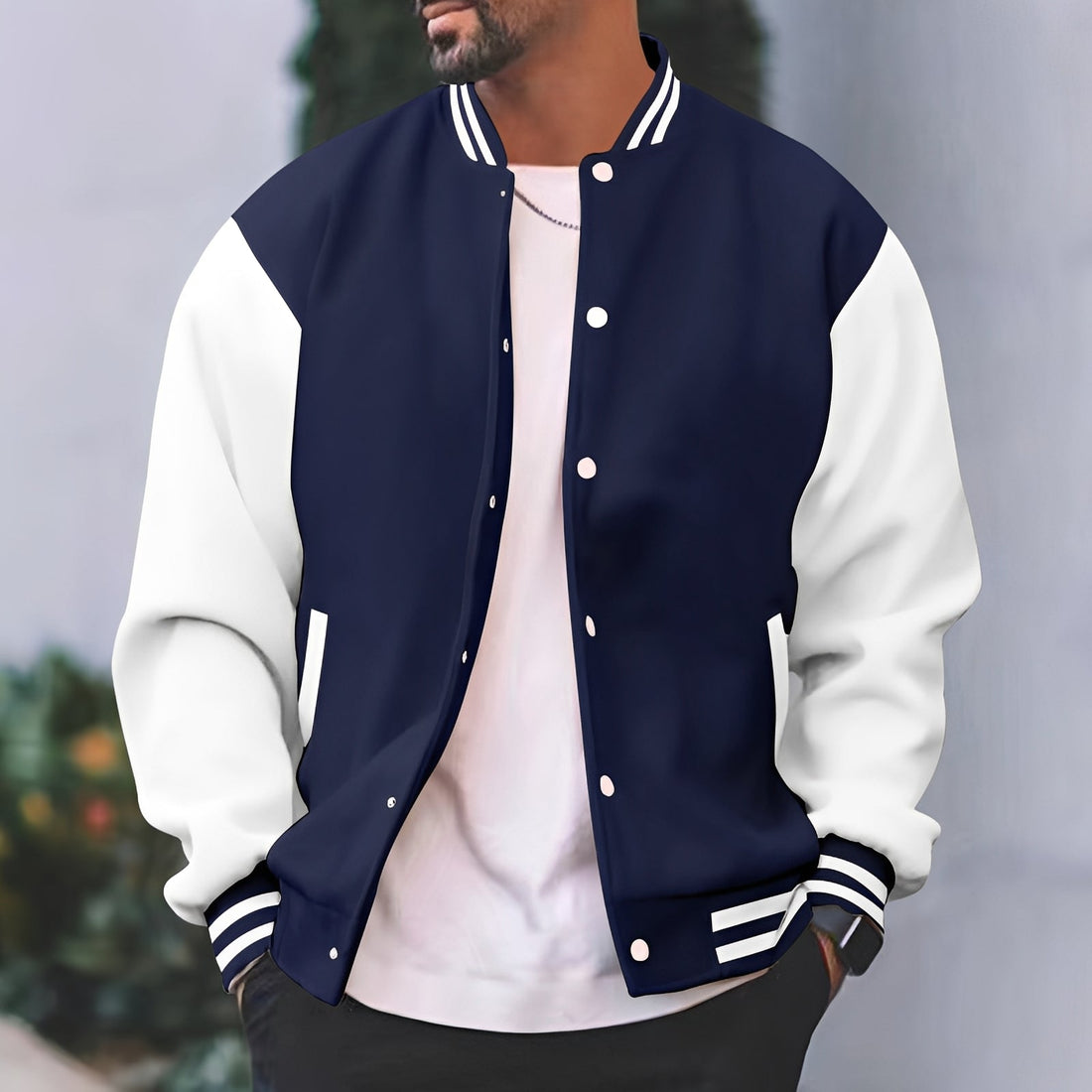 Greg - Chaqueta bomber elegante y holgada para hombres