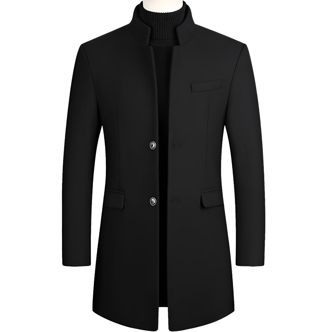 Andre - Abrigo elegante con cuello alto para hombres