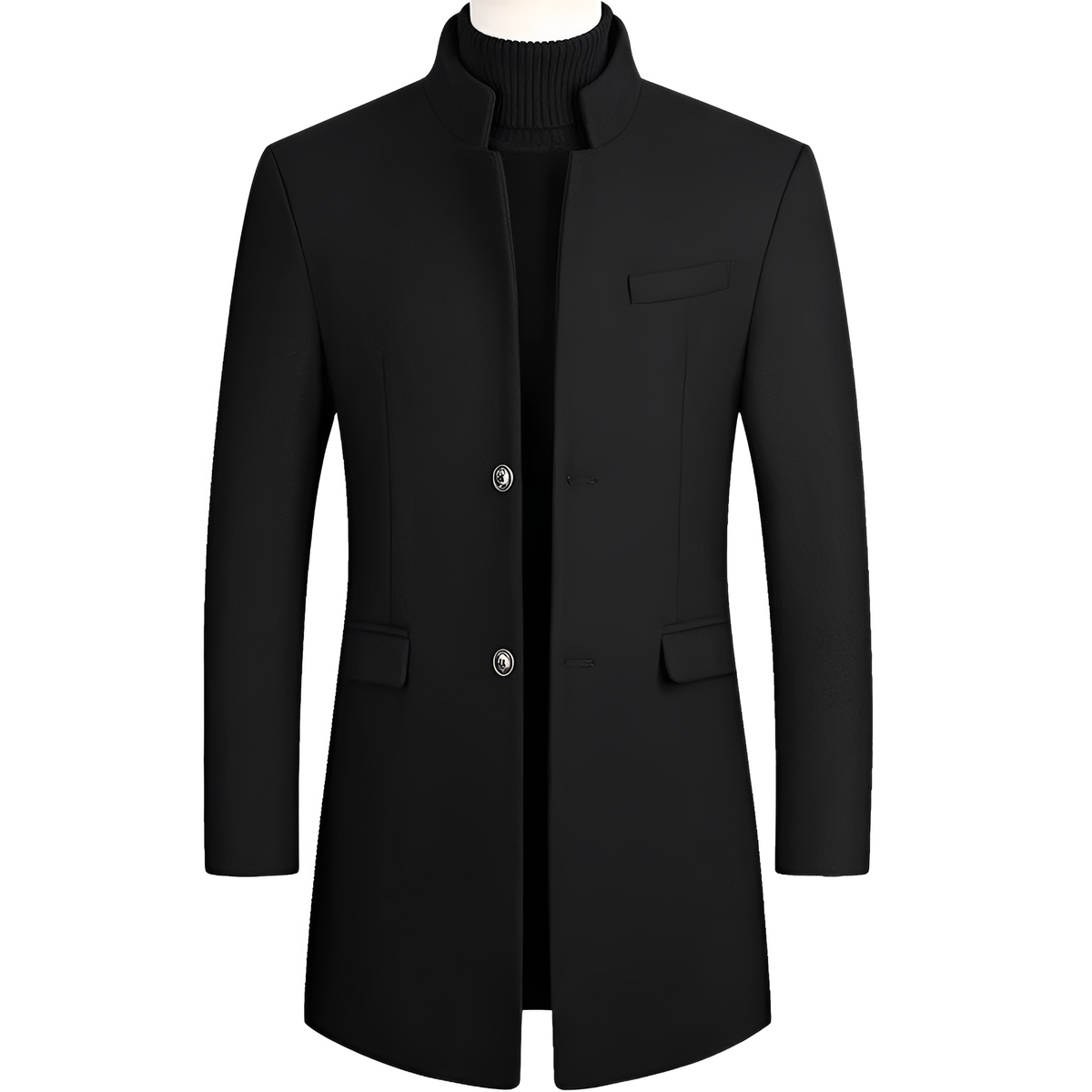 Andre - Abrigo elegante con cuello alto para hombres