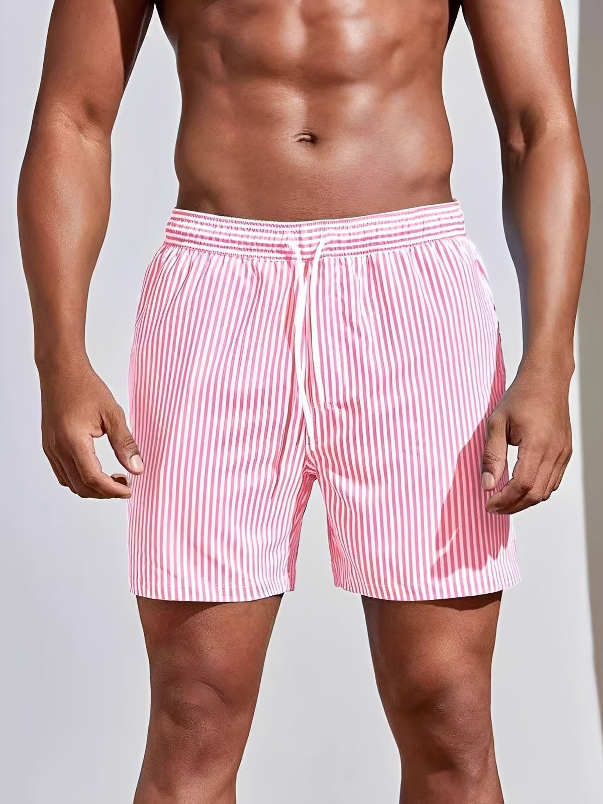 Reuben - Pantalones Cortos de Natación de Secado Rápido a Rayas