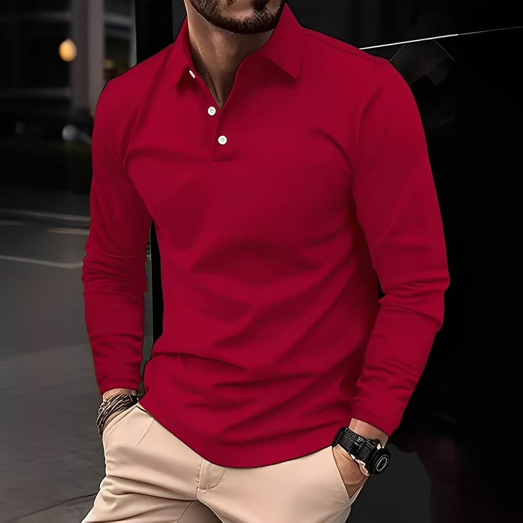 Deacon - Camisa de manga larga casual y fuerte