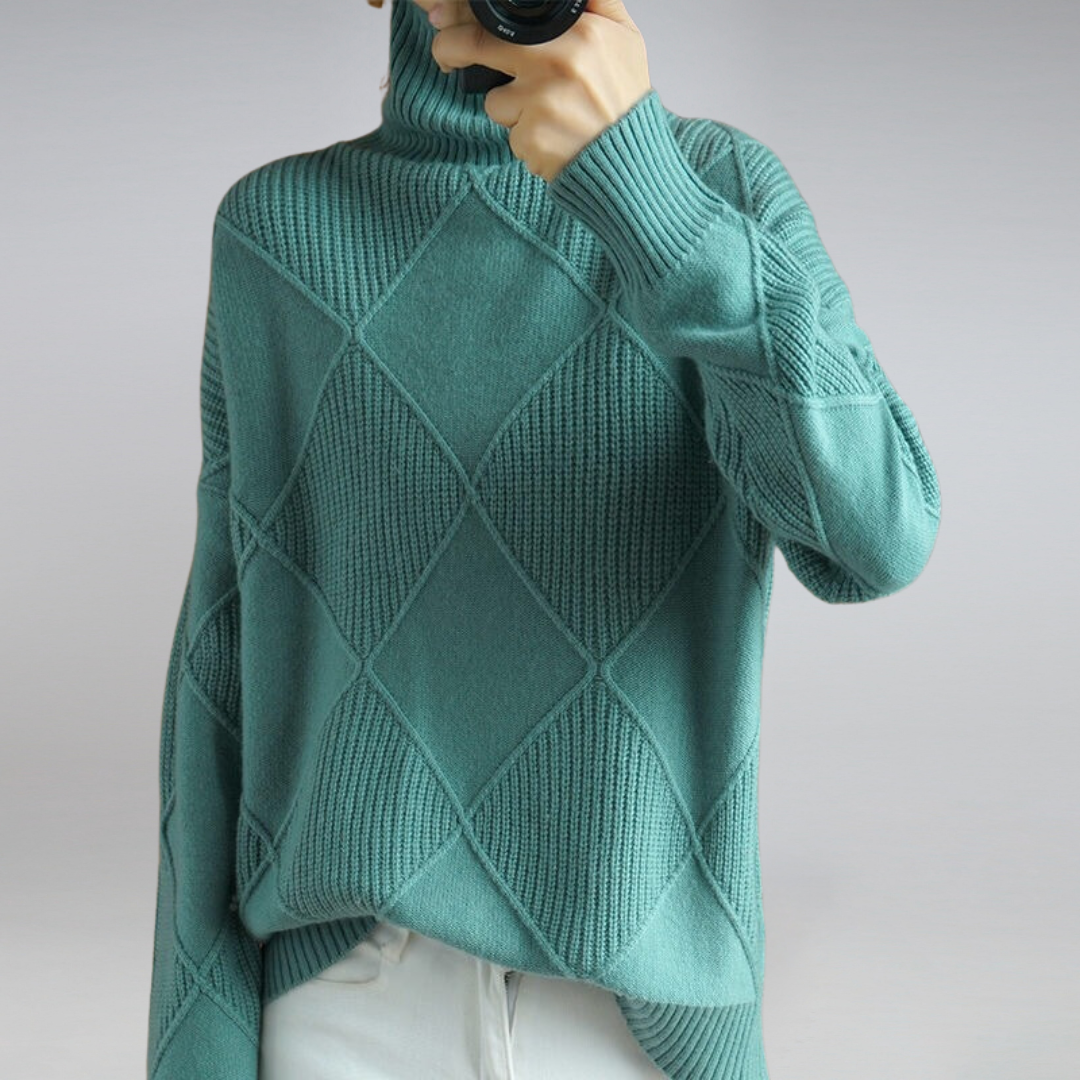 Camille - Suéter elegante de cuello alto