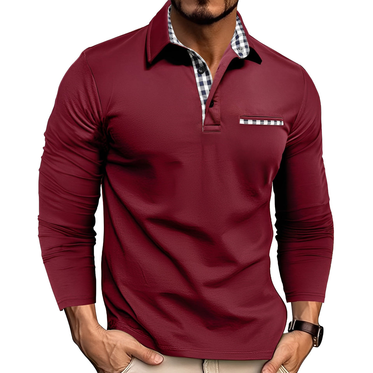 Grover - Polo informal de manga larga