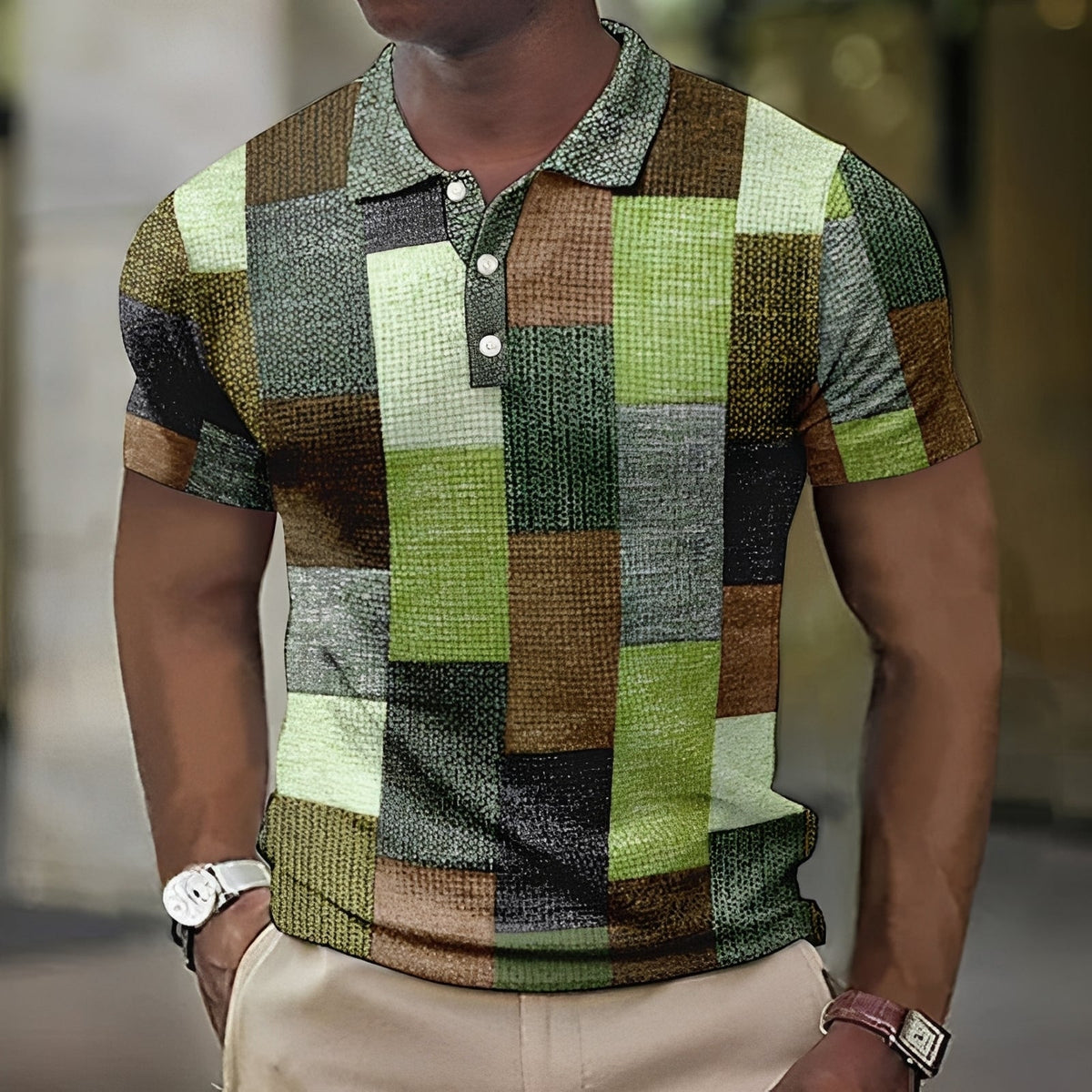 Jimmy - Camisa de Cuadros con Estampado Elegante