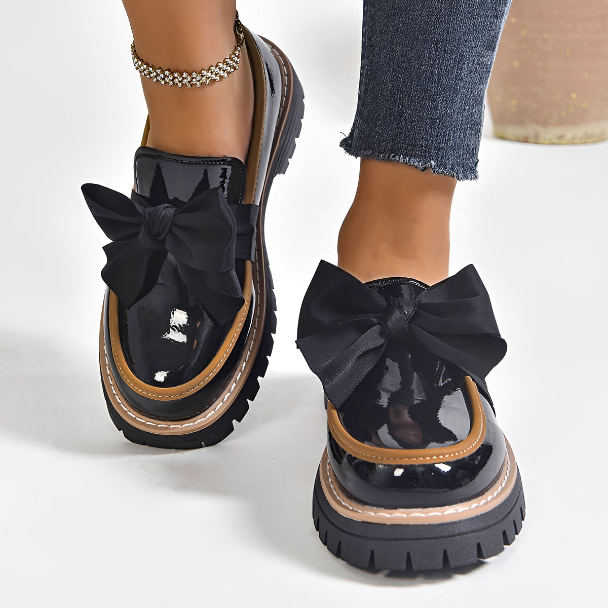 Miley - Mocasines Elegantes con Lazo