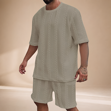 Johnston - Conjunto de Camiseta y Pantalones Cortos Holgados