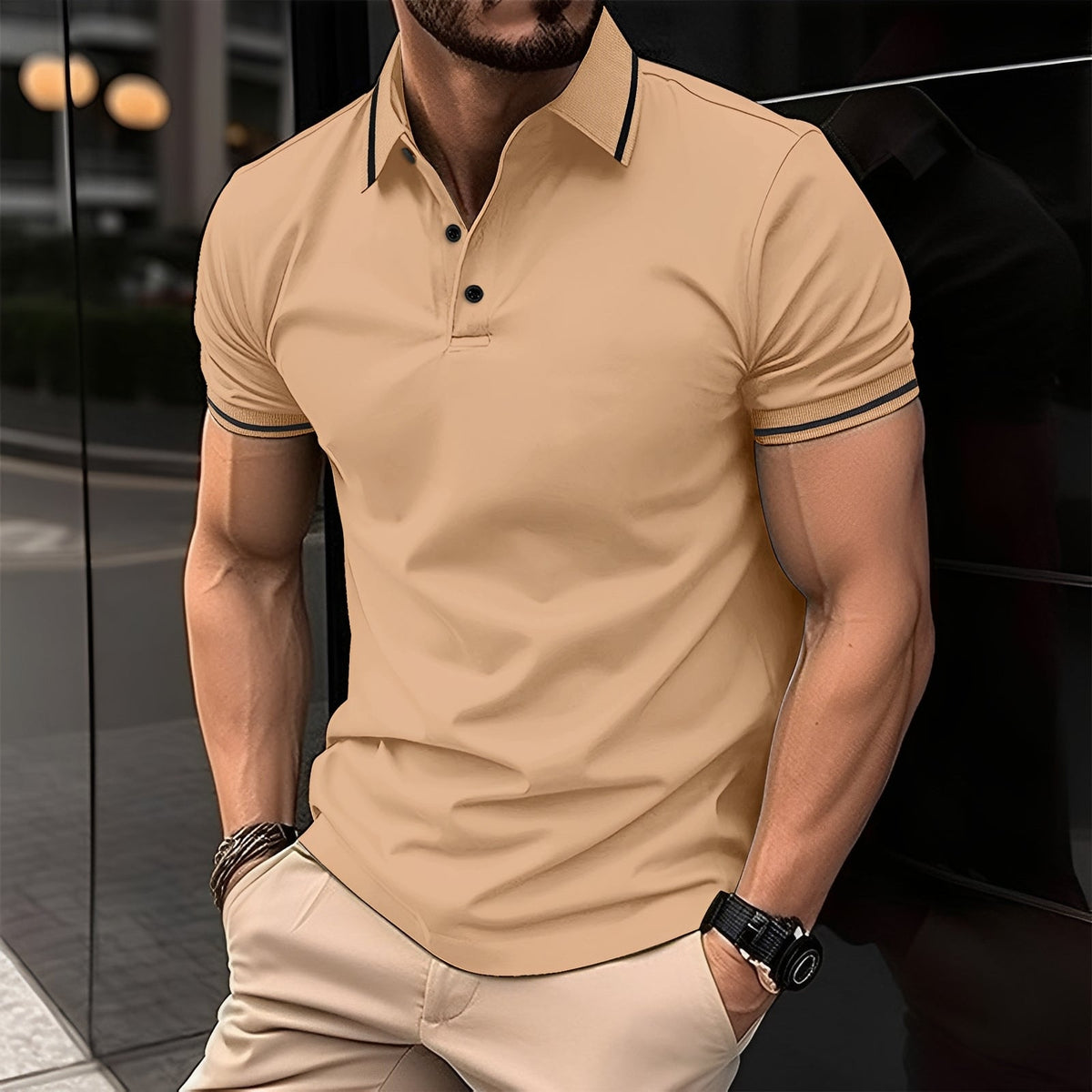 Frank - Camisa Polo con Solapa Elegante