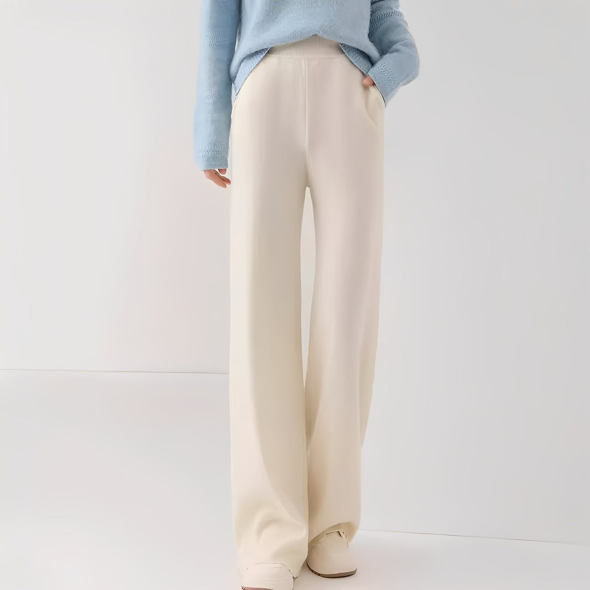 Jamie - Pantalones Formales de Cintura Alta