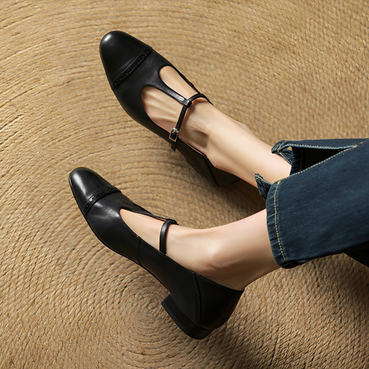 Aayan - Zapatos Planos Casuales con Hebilla